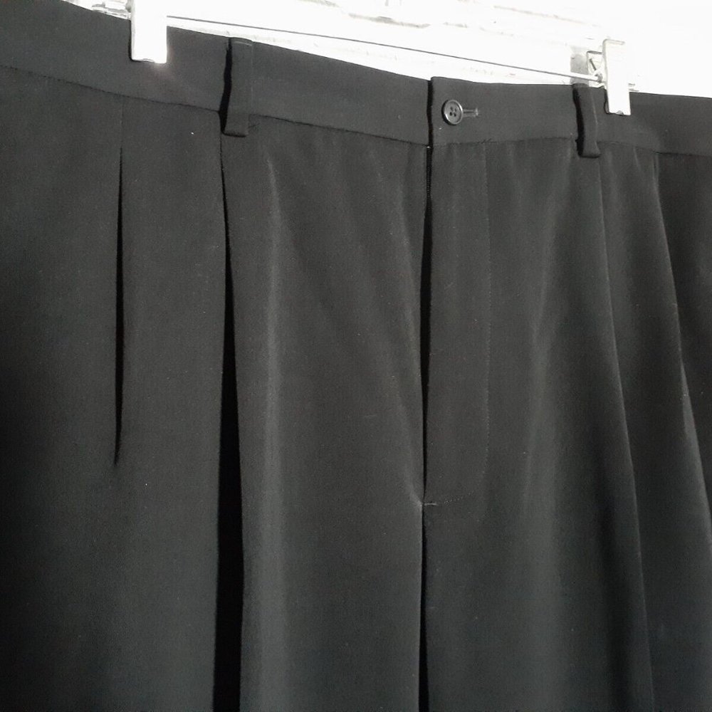 Concepts by Claiborne 40 x 30 Black Pleated Slacks